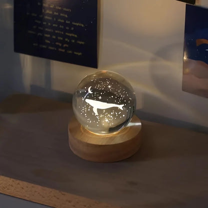 Crystal Ball Planet Night Light Laser